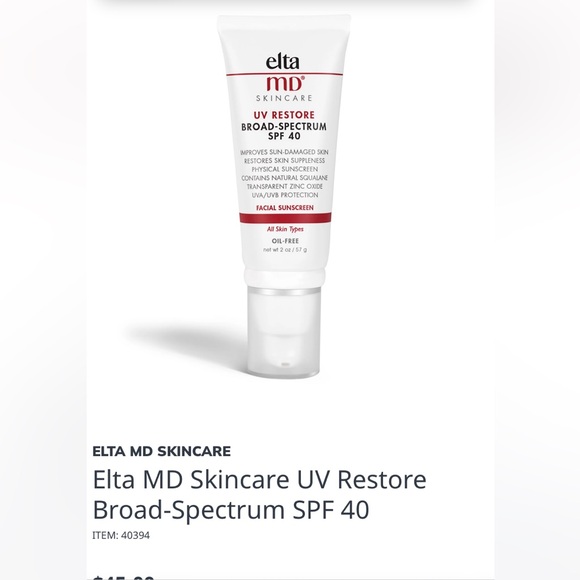 EltaMD UV restore sunscreen - Picture 1 of 3